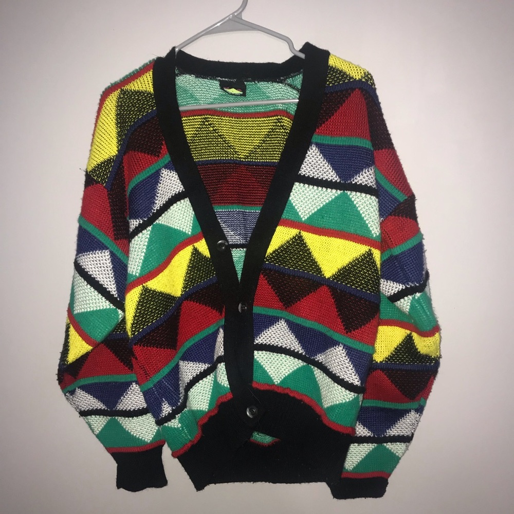 Vintage Out of bounds sweater Large colorful
